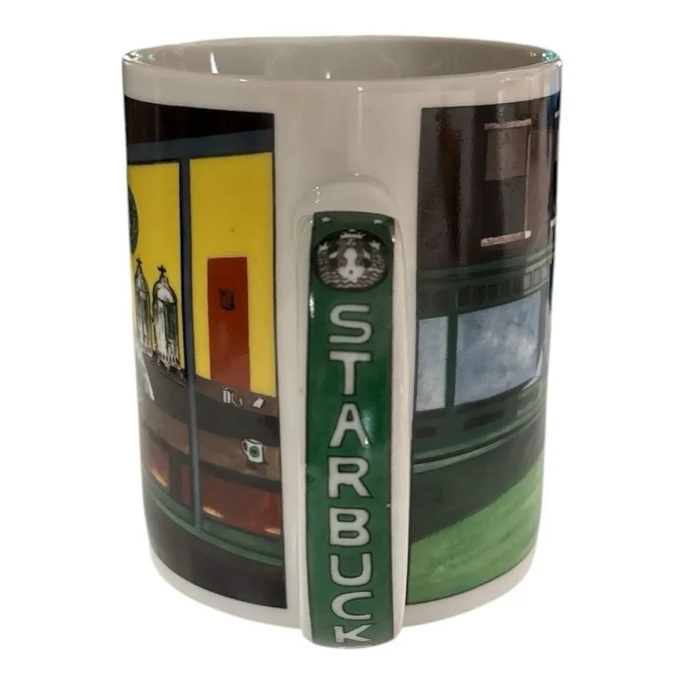 STARBUCKS Chaleur Nighthawks D Burrows by Edward Hopper Diner Art Ceramic Mug